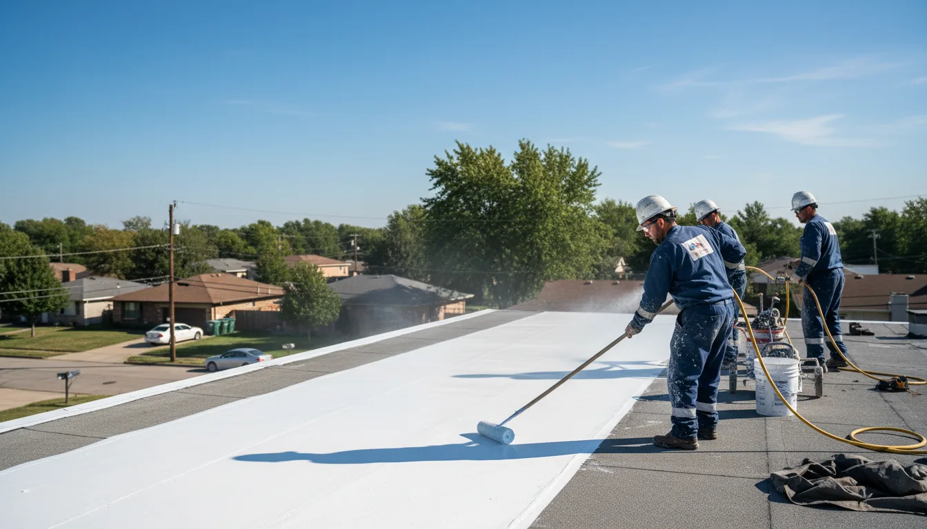 Commercial roof coating in Paint Rock, TX near me